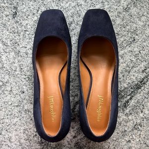 J. McLaughlin CASEY Suede Pump in Navy